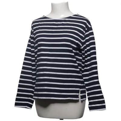T-shirt à manches longues (Bleu, Blanc) de Happy Holly Coton
