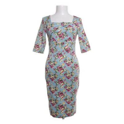 Jurk (Blauw, Meerkleurig) van Lindy Bop Elastaan, Polyester