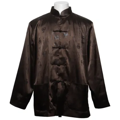 Blazer (Brown) from Deliniao Polyester, Viscose