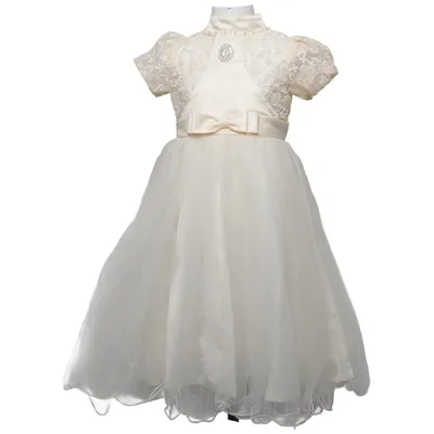 Robe de fille de fleur (Beige) de Ai Meng Baby