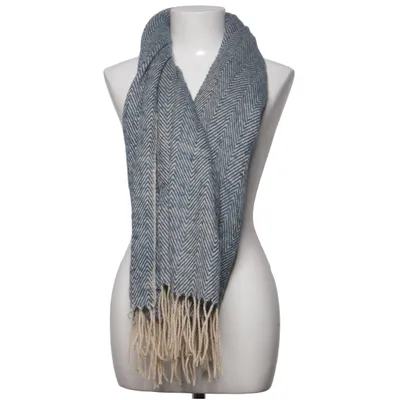 Scarf (Blue, White)