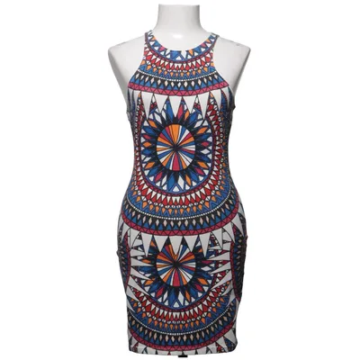 Jurk (Wit, Blauw, Rood) van Minkpink