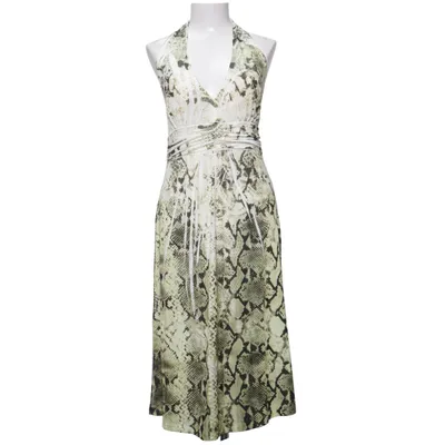 Halternek jurk (Groen, Wit, Zwart) van Malvin Elastaan, Polyester