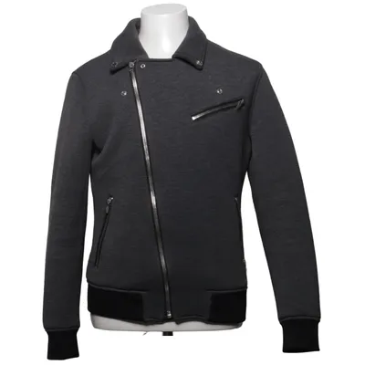 Bikerjacke (Grau, Schwarz) von Zara Man Elasthan, Polyester