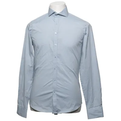 Chemise (Bleu) de Bertoni Coton, Élasthane