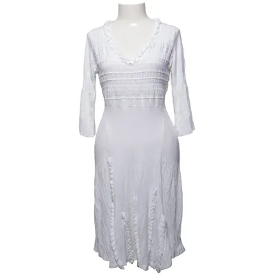Jurk (Wit) van Wivica Oest Zijde, Viscose