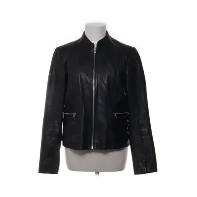 Leather jacket (Black) from Mango Leather, Polyester