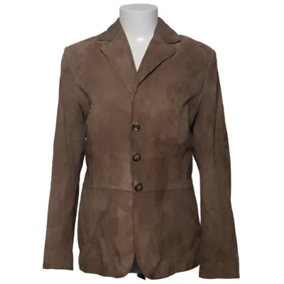 Læderblazer (Beige) fra Gigue Læder