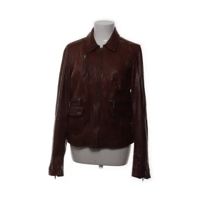 Läderjacka (Brun) från Oakwood Bomull