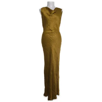 Maxi jurk (Bruin) van Zara Viscose, Polyester