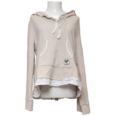 Capuchon sweater (Beige) van Blooming Katoen, Elastaan