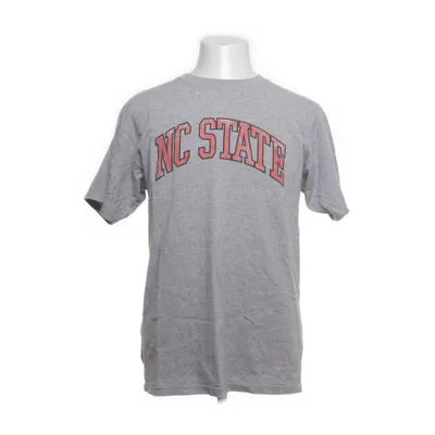 T-shirt (Grå, Röd) från Anvil Bomull, Polyester