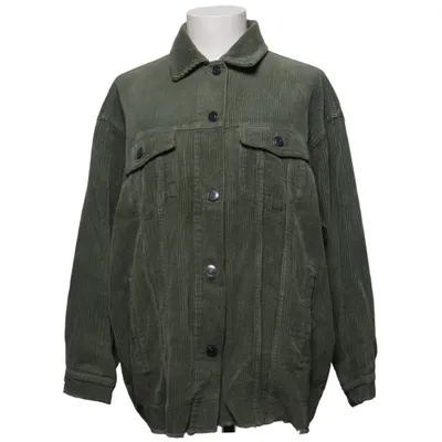 Overshirt (Green) from Zara Outerwear Cotton