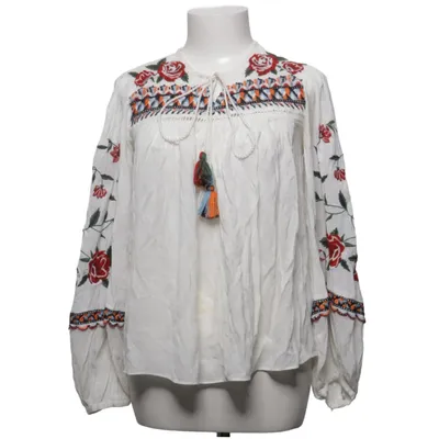 Blus (Vit, Flerfärgad) från Zara Polyester