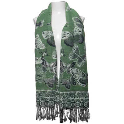 Sjaal (Groen, Meerkleurig)