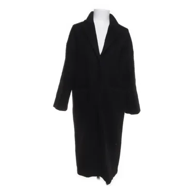 Frakke (Sort) fra H&M Polyester, Uld, Akryl