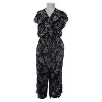 Byxdress (Svart, Vit, Flerfärgad) från Hell Bunny Viskos