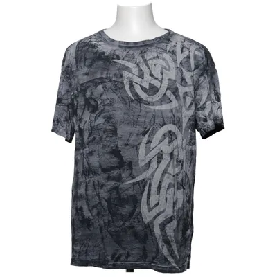 T-shirt (Gray, Black) from Outer Vision Cotton