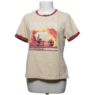 T-shirt (Beige, Rood, Meerkleurig) van Cider Katoen