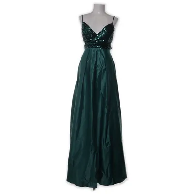 Aftenkjole (Grøn) fra Faeriesty Elastan, Polyester
