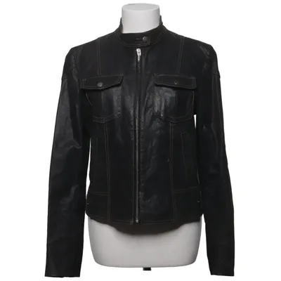 Leather jacket (Black) from Big L Leather, Polyester