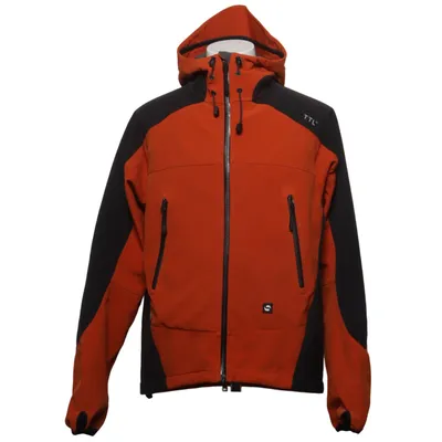 Softshelljacka (Orange, Svart) från TTL Elastan, Polyester, Polyuretan