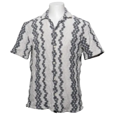 Short sleeve shirt (White, Black) from Zara Cotton, Elastane, Polyester