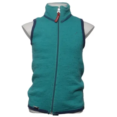 Outdoor vest (Groen, Blauw) van Woolpower Elastaan, Merinowol, Polyamide