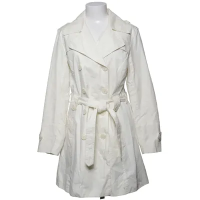 Trench coat (White) from Flash Outerwear Cotton, Polyester