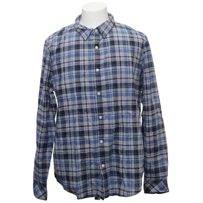 Flannel shirt (Blue, White, Gray) from Jean Pascale Cotton