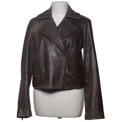 Veste de motard (Marron) de Barneys Originals Cuir, Polyester