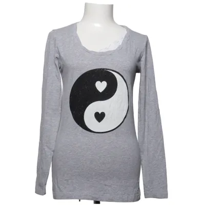 T-shirt à manches longues (Gris) de Love Moschino Coton, Élasthane