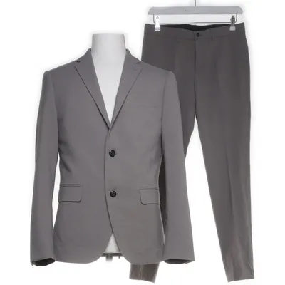 Kostym (Grå) från Lindbergh White Elastan, Polyester, Viskos