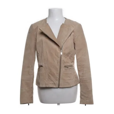 Læderjakke (Beige) fra Mango Læder, Polyester