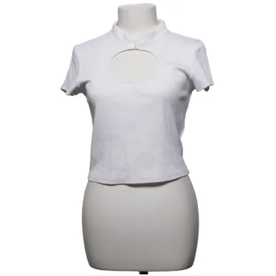 Top (Hvid) fra Gina Tricot Bomuld, Elastan