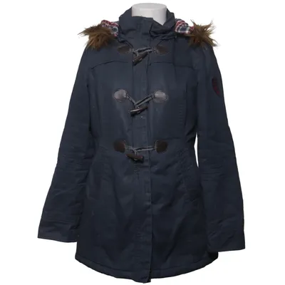 Winterjacke (Blau) von Tom Tailor Baumwolle, Pelz