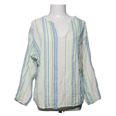 Blouse (White, Blue, Yellow) from Marta du Chateau Cotton, Polyester