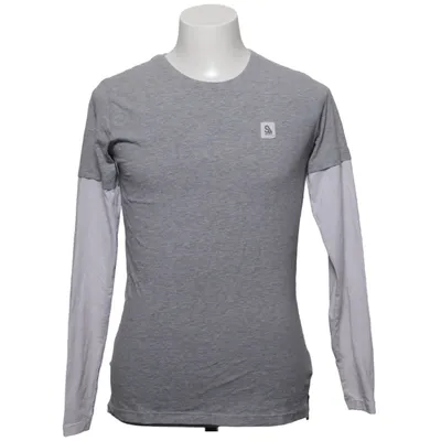 T-shirt à manches longues (Gris, Blanc) de Saligia Coton, Viscose