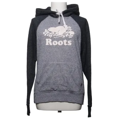 Hoodie (Gray, Black) from Roots Cotton, Polyester