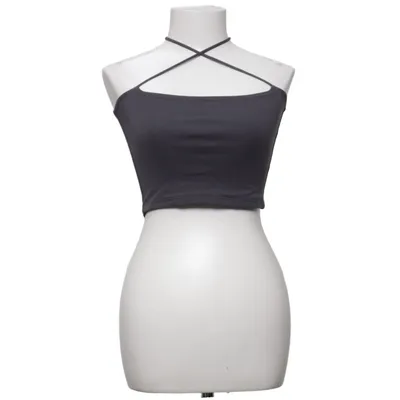 Crop top (Gray) from LXA Cotton, Elastane