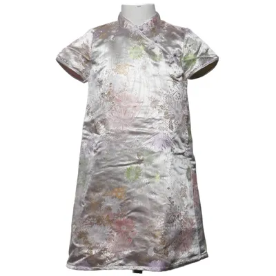 Cheongsam (Beige, Flerfärgad) från H&M Bomull, Polyamid, Polyester