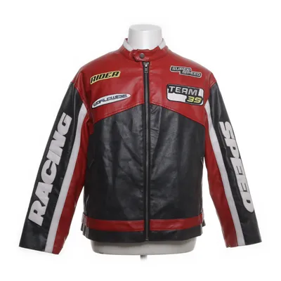 Motorcykeljakke (Rød, Sort, Flerfarvet) fra Iets Frans Bomuld, Polyester, Polyurethan, Viscose