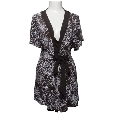Top (Braun, Weiß) von XLNT Woman Elasthan, Polyester