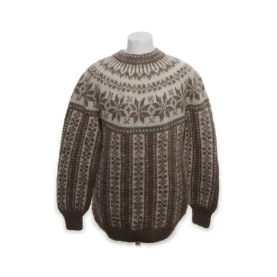 Kersttrui (Beige, Wit) van The Handknitting Association of Iceland Wol