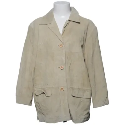 Leather blazer (Beige) from Jessica Holbrook Leather, Polyester