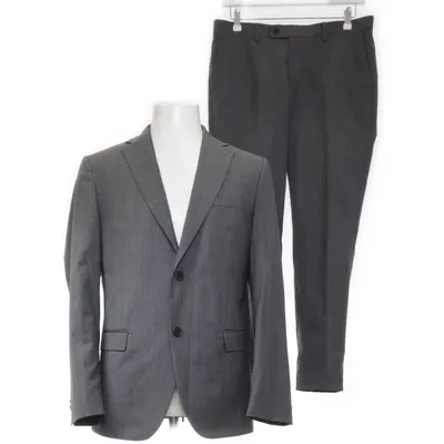 Kostym (Grå) från Pour Polyester, Ull, Viskos