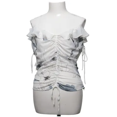 Crop top (Blanc, Gris) de Explosion Polyester