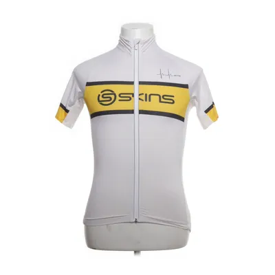 Cykeltröja (Vit, Gul) från Skins Elastan, Polyester