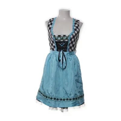 Dirndl (Blå, Svart, Vit) från Fuchs Trachtenmoden