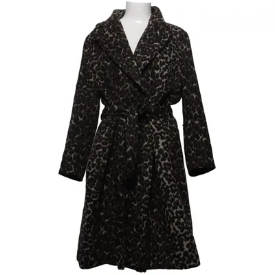 Coat (Black, Brown) from H&M+ Polyester, Viscose, Wool